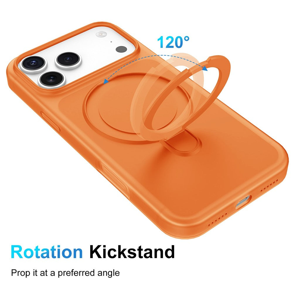 For iPhone 17 Pro Max Magnetic Case with Ring Holder Shockproof TPU PC Cover Compatible with Magsafe