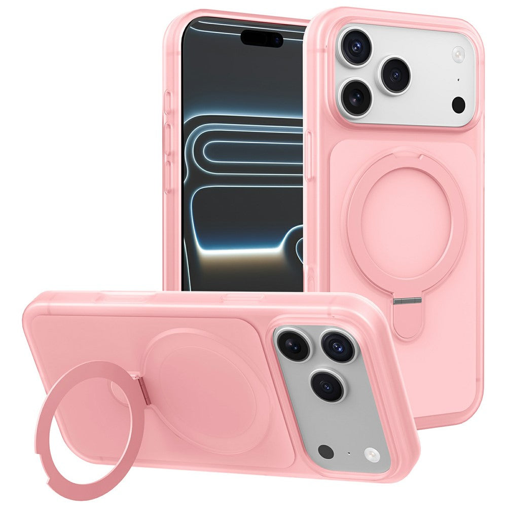 For iPhone 17 Pro Max Magnetic Case with Ring Holder Shockproof TPU PC Cover Compatible with Magsafe