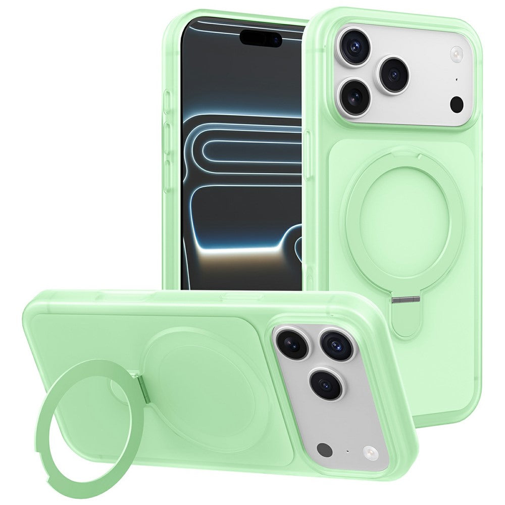 For iPhone 17 Pro Max Magnetic Case with Ring Holder Shockproof TPU PC Cover Compatible with Magsafe