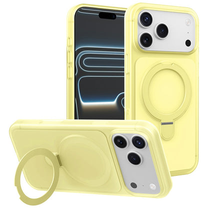For iPhone 17 Pro Max Magnetic Case with Ring Holder Shockproof TPU PC Cover Compatible with Magsafe
