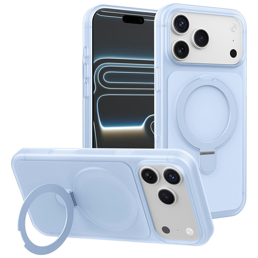 For iPhone 17 Pro Max Magnetic Case with Ring Holder Shockproof TPU PC Cover Compatible with Magsafe
