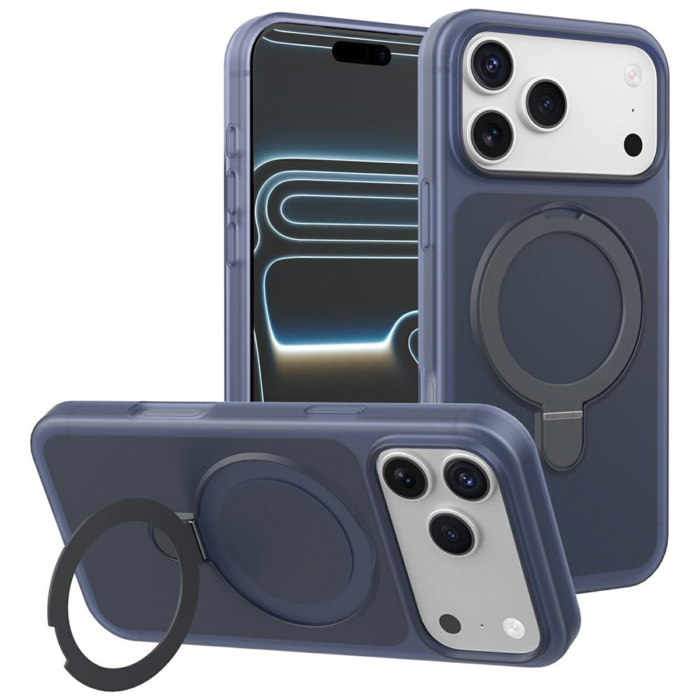 For iPhone 17 Pro Max Magnetic Case with Ring Holder Shockproof TPU PC Cover Compatible with Magsafe