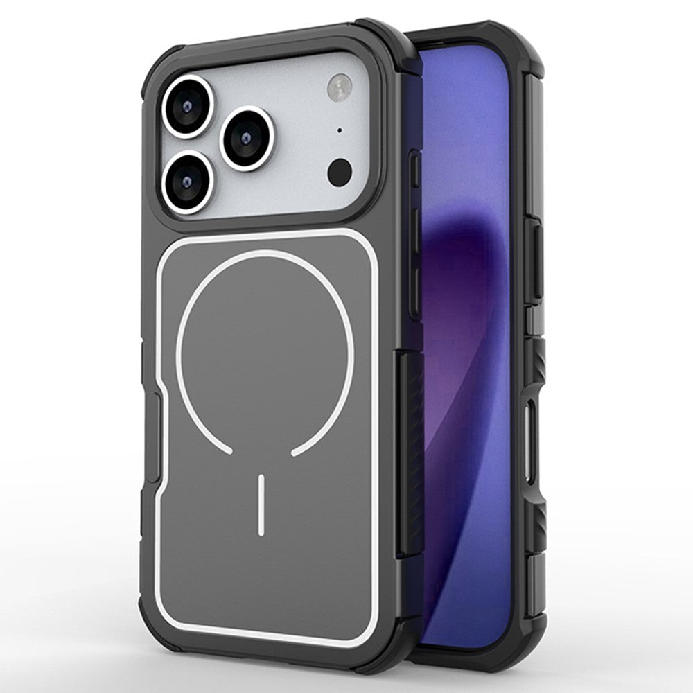 For iPhone 17 Pro Max Magnetic Case Removable Backplate Shockproof PC TPU Cover