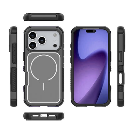 For iPhone 17 Pro Max Magnetic Case Removable Backplate Shockproof PC TPU Cover