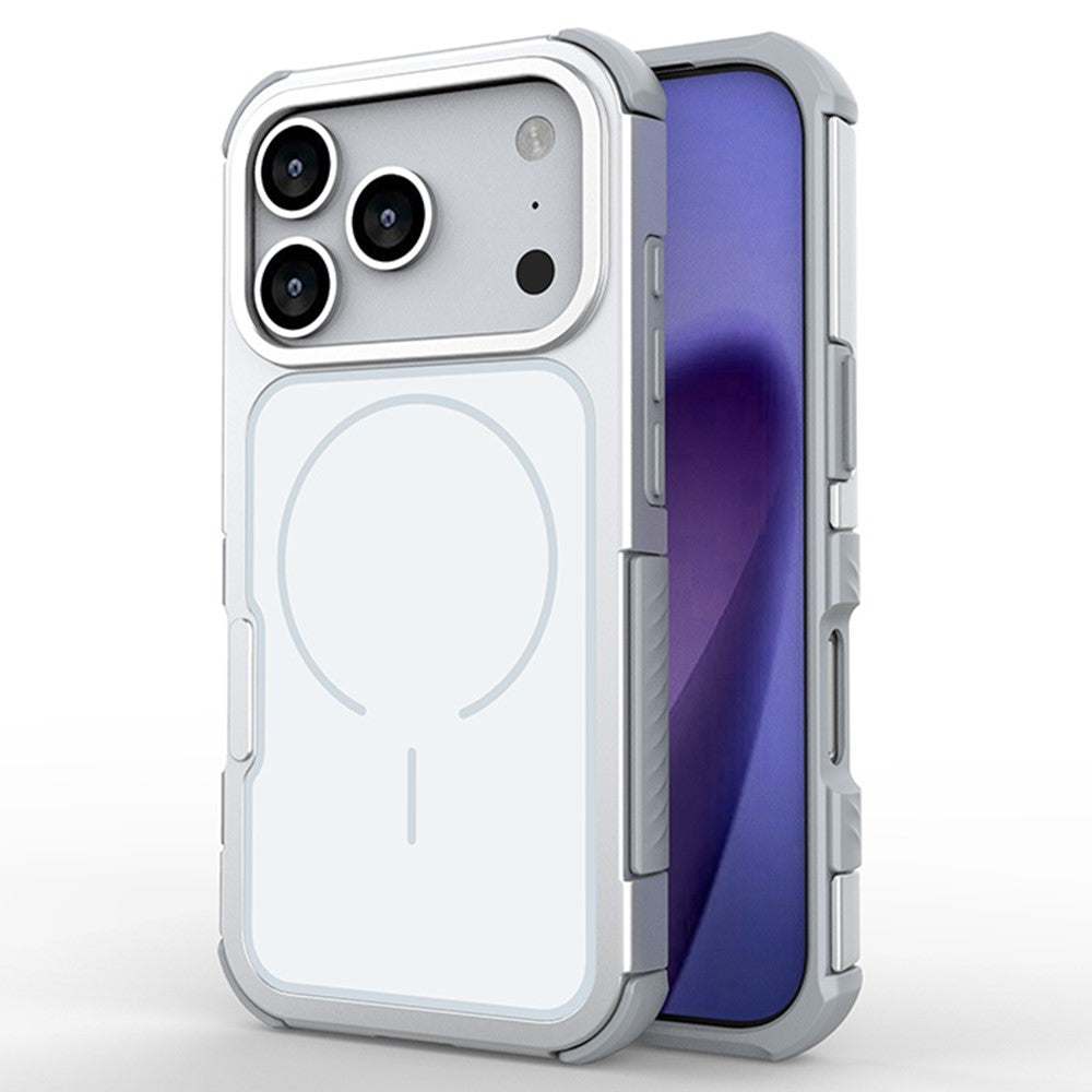 For iPhone 17 Pro Max Magnetic Case Removable Backplate Shockproof PC TPU Cover