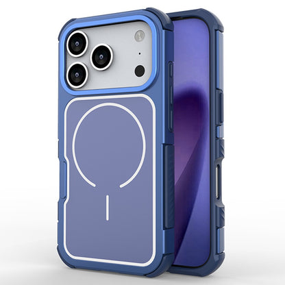 For iPhone 17 Pro Max Magnetic Case Removable Backplate Shockproof PC TPU Cover