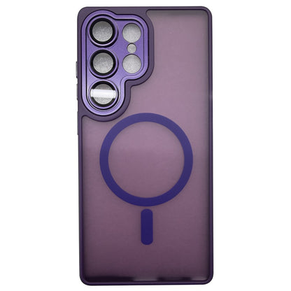 For Samsung Galaxy S25 Ultra Magnetic Case Skin-Touch PC + TPU Phone Cover