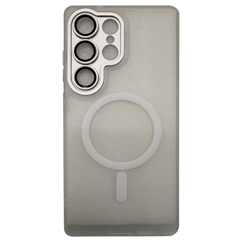 For Samsung Galaxy S25 Ultra Magnetic Case Skin-Touch PC + TPU Phone Cover