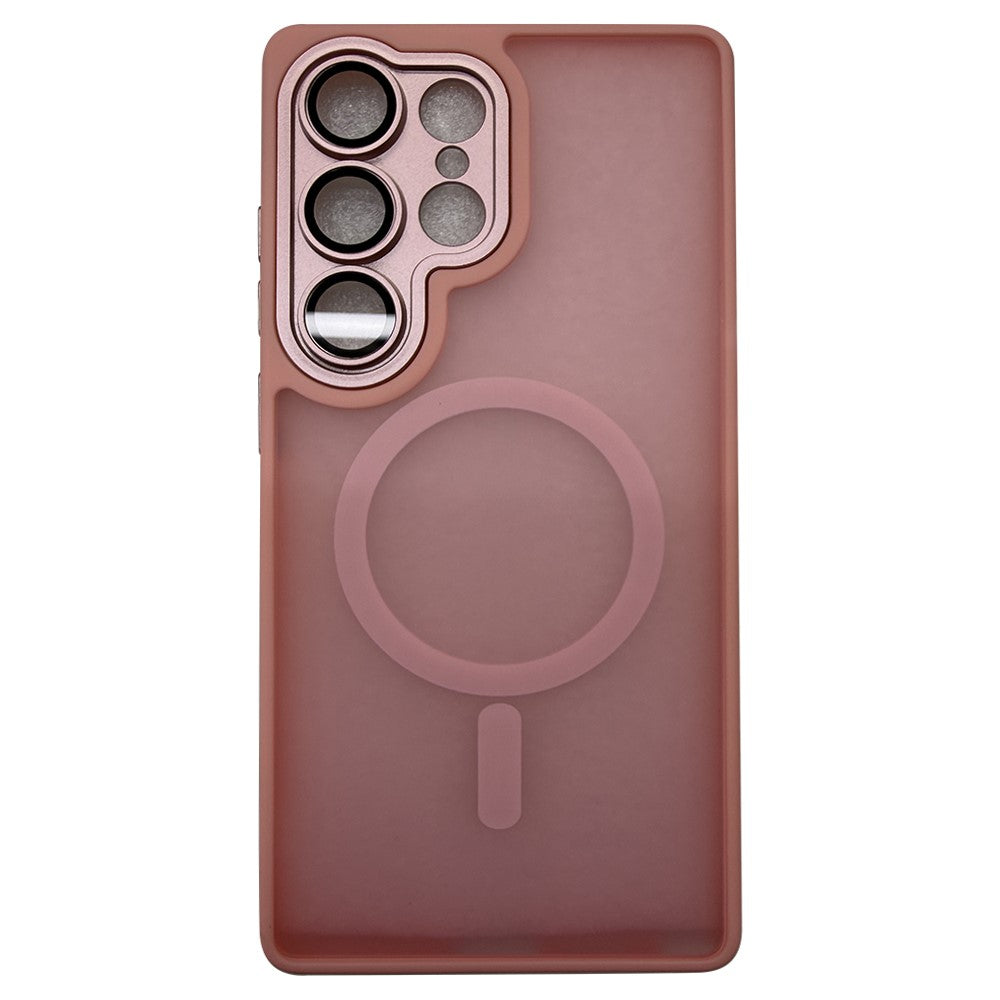 For Samsung Galaxy S25 Ultra Magnetic Case Skin-Touch PC + TPU Phone Cover