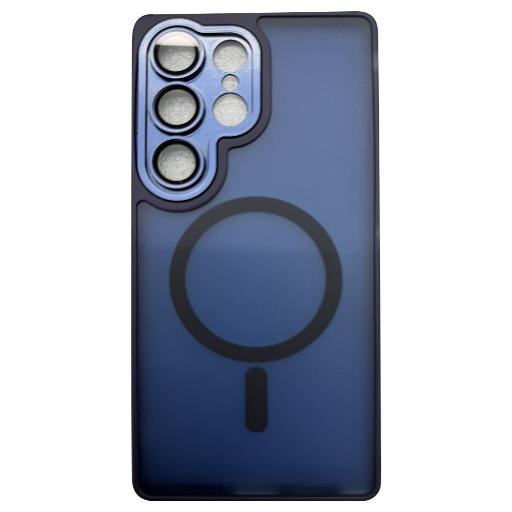For Samsung Galaxy S25 Ultra Magnetic Case Skin-Touch PC + TPU Phone Cover
