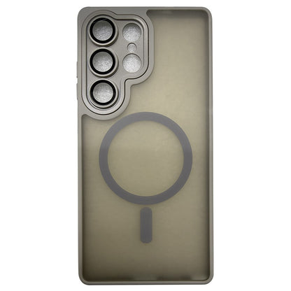 For Samsung Galaxy S25 Ultra Magnetic Case Skin-Touch PC + TPU Phone Cover