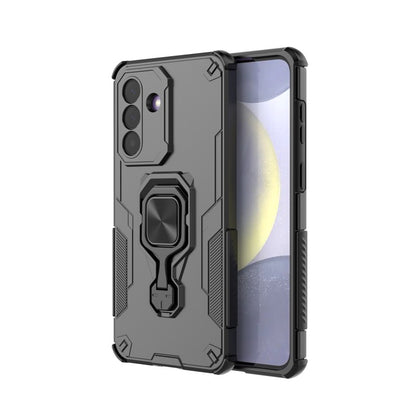 WANLONFENG For Samsung Galaxy A57 5G Phone Case PC TPU Back Cover Kickstand with Tempered Glass