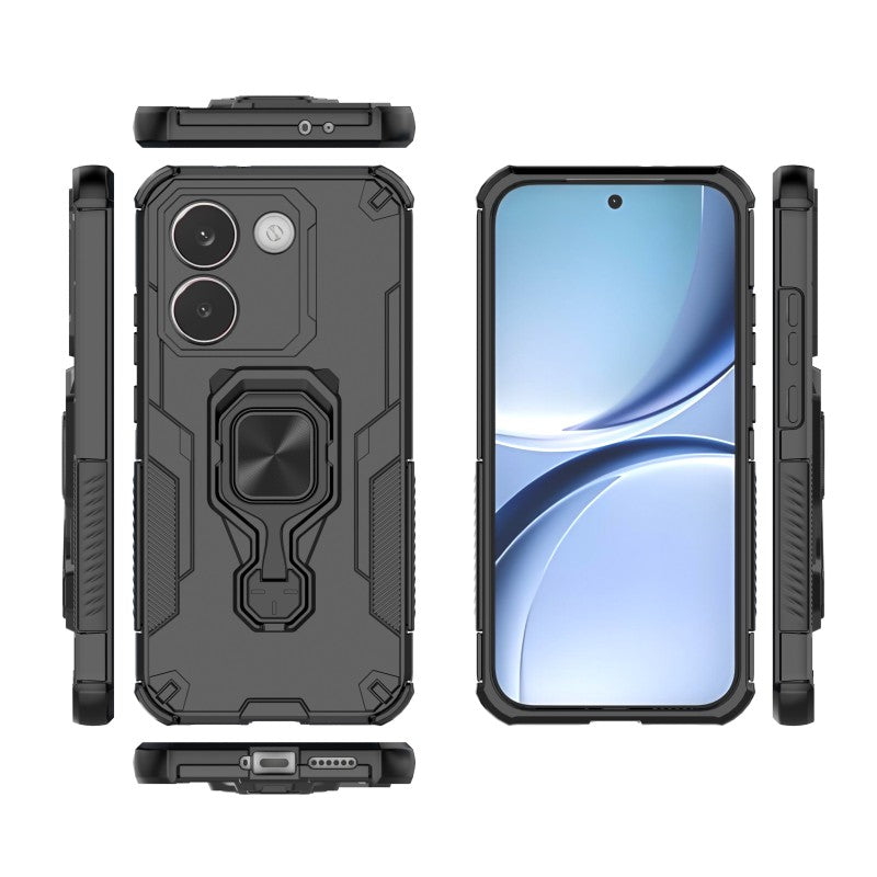 WANLONFENG For Xiaomi Redmi Turbo 5 5G / Xiaomi Poco X8 Pro 5G Phone Case PC TPU Back Cover Kickstand with Tempered Glass