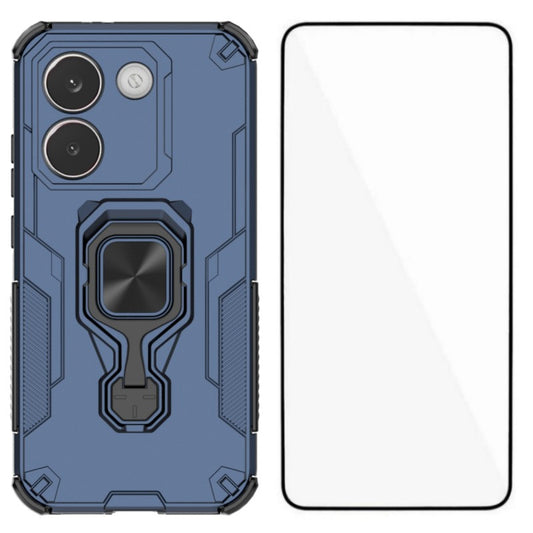 WANLONFENG For Xiaomi Redmi Turbo 5 5G / Xiaomi Poco X8 Pro 5G Phone Case PC TPU Back Cover Kickstand with Tempered Glass