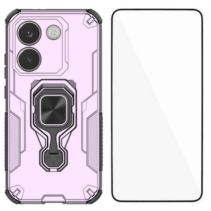 WANLONFENG For Xiaomi Redmi Turbo 5 5G / Xiaomi Poco X8 Pro 5G Phone Case PC TPU Back Cover Kickstand with Tempered Glass
