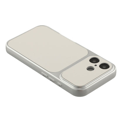 For iPhone 16 Case Sheepskin Texture Leather Coated TPU Phone Cover with Precise Camera Cutouts
