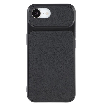 For iPhone 17e / 16e Case Sheepskin Texture Leather Coated TPU Phone Cover with Large Camera Cutouts