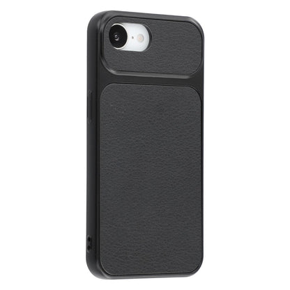 For iPhone 17e / 16e Case Sheepskin Texture Leather Coated TPU Phone Cover with Large Camera Cutouts