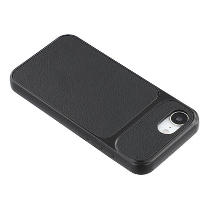 For iPhone 17e / 16e Case Sheepskin Texture Leather Coated TPU Phone Cover with Large Camera Cutouts