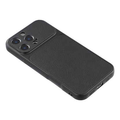 For iPhone 16 Pro Max Case Sheepskin Texture Leather Coated TPU Phone Cover with Precise Camera Cutouts