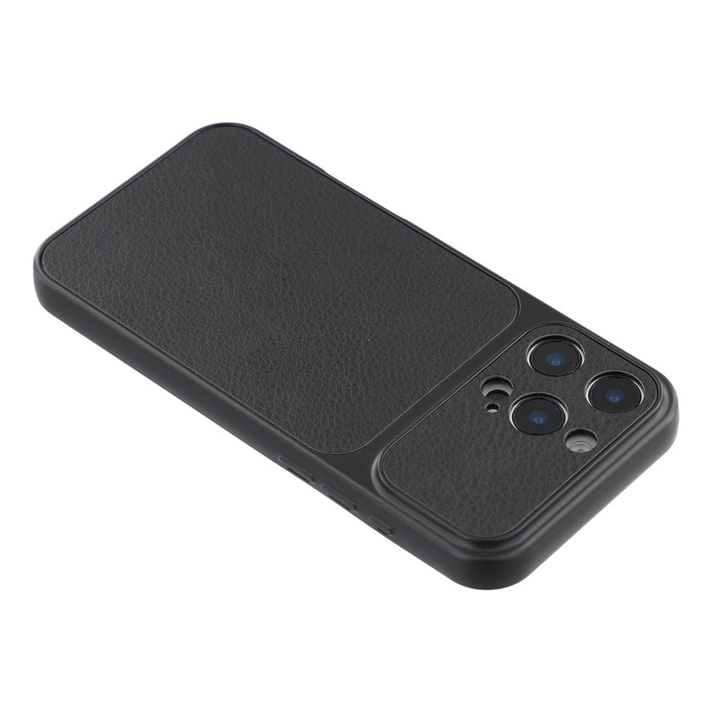 For iPhone 16 Pro Max Case Sheepskin Texture Leather Coated TPU Phone Cover with Precise Camera Cutouts