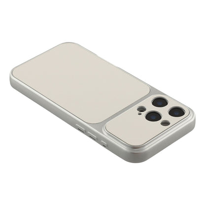 For iPhone 16 Pro Case Sheepskin Texture Leather Coated TPU Phone Cover with Precise Camera Cutouts