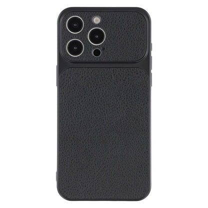 For iPhone 15 Pro Max Case Sheepskin Texture Leather Coated TPU Phone Cover with Precise Camera Cutouts