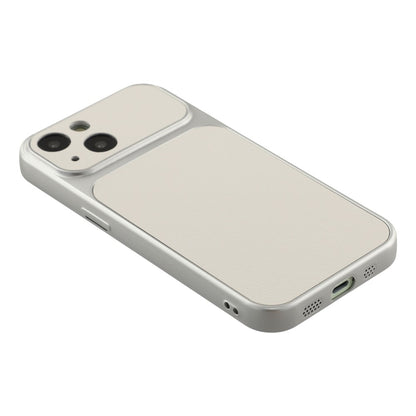 For iPhone 15 Case Sheepskin Texture Leather Coated TPU Phone Cover with Precise Camera Cutouts