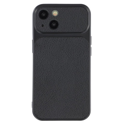 For iPhone 15 Case Sheepskin Texture Leather Coated TPU Phone Cover with Precise Camera Cutouts