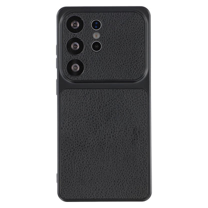 For Samsung Galaxy S25 Ultra Case Sheepskin Texture Leather Coated TPU Phone Cover with Precise Camera Cutouts