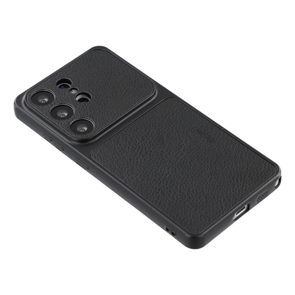 For Samsung Galaxy S25 Ultra Case Sheepskin Texture Leather Coated TPU Phone Cover with Precise Camera Cutouts
