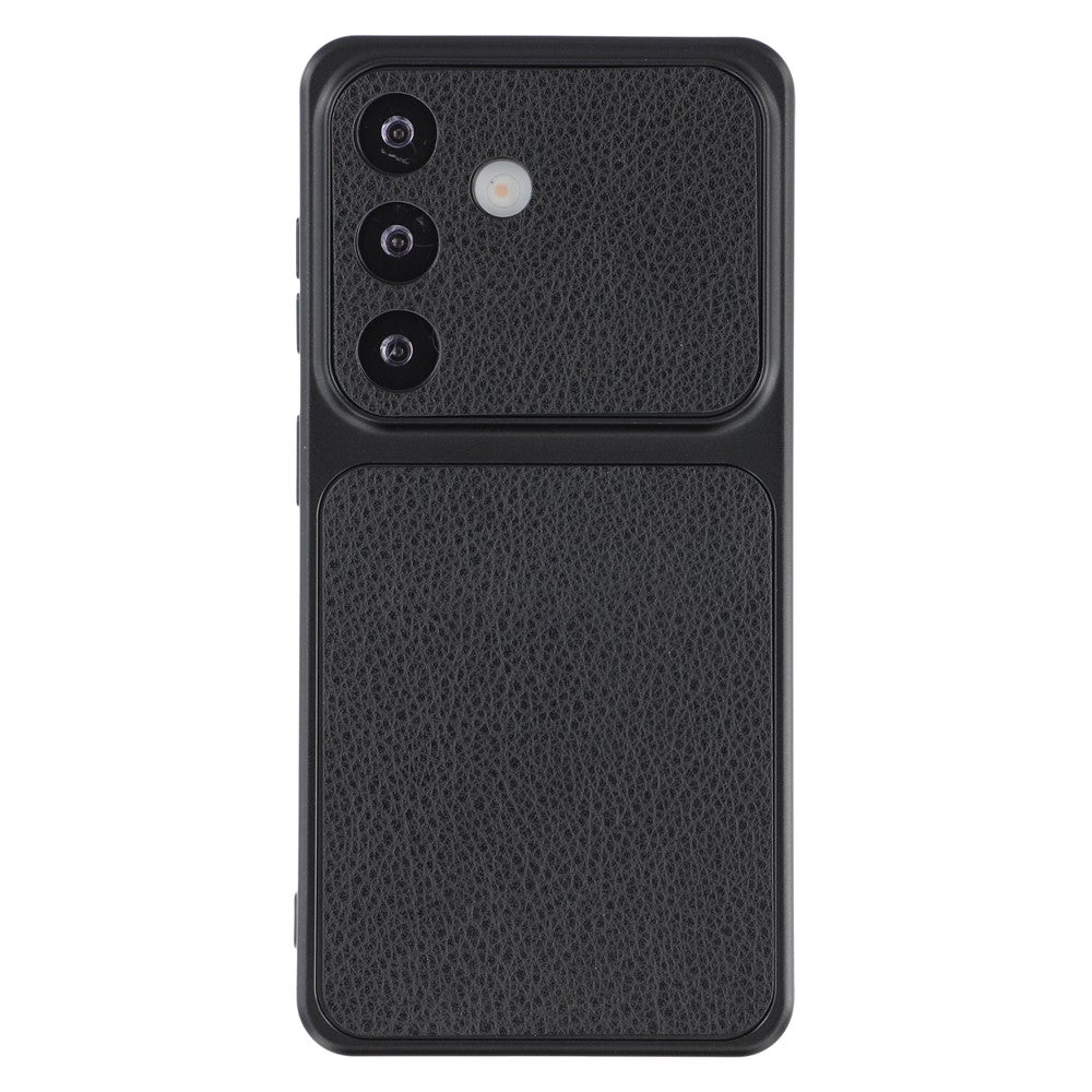 For Samsung Galaxy S26+ Case Sheepskin Texture Leather Coated TPU Phone Cover with Precise Camera Cutouts