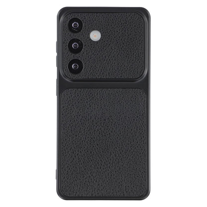 For Samsung Galaxy S26+ Case Sheepskin Texture Leather Coated TPU Phone Cover with Precise Camera Cutouts