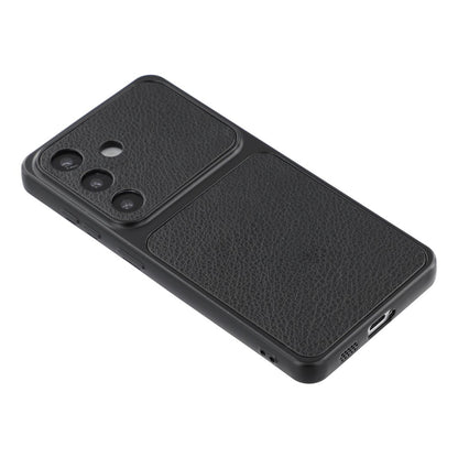 For Samsung Galaxy S26+ Case Sheepskin Texture Leather Coated TPU Phone Cover with Precise Camera Cutouts