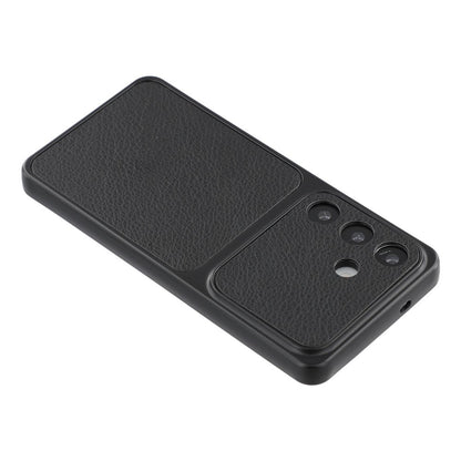 For Samsung Galaxy S26+ Case Sheepskin Texture Leather Coated TPU Phone Cover with Precise Camera Cutouts