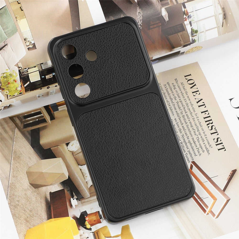 For Samsung Galaxy S26+ Case Sheepskin Texture Leather Coated TPU Phone Cover with Precise Camera Cutouts
