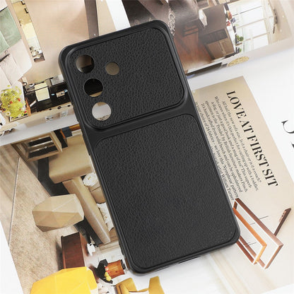 For Samsung Galaxy S26+ Case Sheepskin Texture Leather Coated TPU Phone Cover with Precise Camera Cutouts