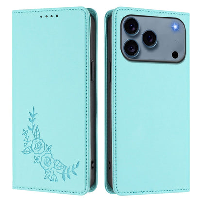 For iPhone 17 Pro Wallet Stand Case Peony Flower Pattern TPU PU Leather Flip Cover