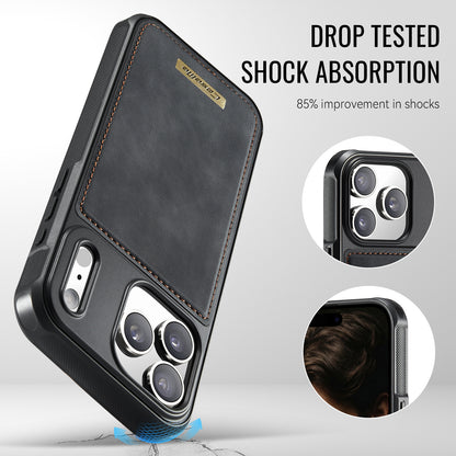 CaseMe For iPhone 17 Pro Max C69 Series Magnetic Case Leather Coated TPU Phone Cover