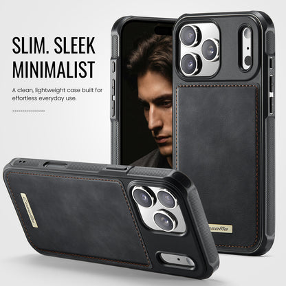 CaseMe For iPhone 17 Pro Max C69 Series Magnetic Case Leather Coated TPU Phone Cover