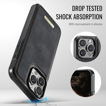 CaseMe For iPhone 16 Pro Max C69 Series Magnetic Case Leather Coated TPU Phone Cover