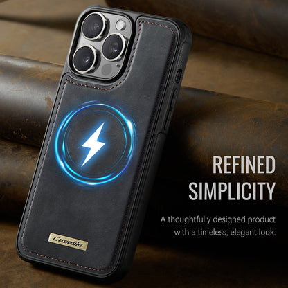 CaseMe For iPhone 16 Pro Max C69 Series Magnetic Case Leather Coated TPU Phone Cover