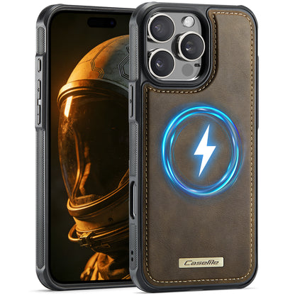 CaseMe For iPhone 16 Pro Max C69 Series Magnetic Case Leather Coated TPU Phone Cover