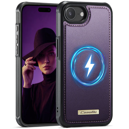 CaseMe For iPhone 16e / iPhone 17e C69 Series Magnetic Case Leather Coated TPU Phone Cover
