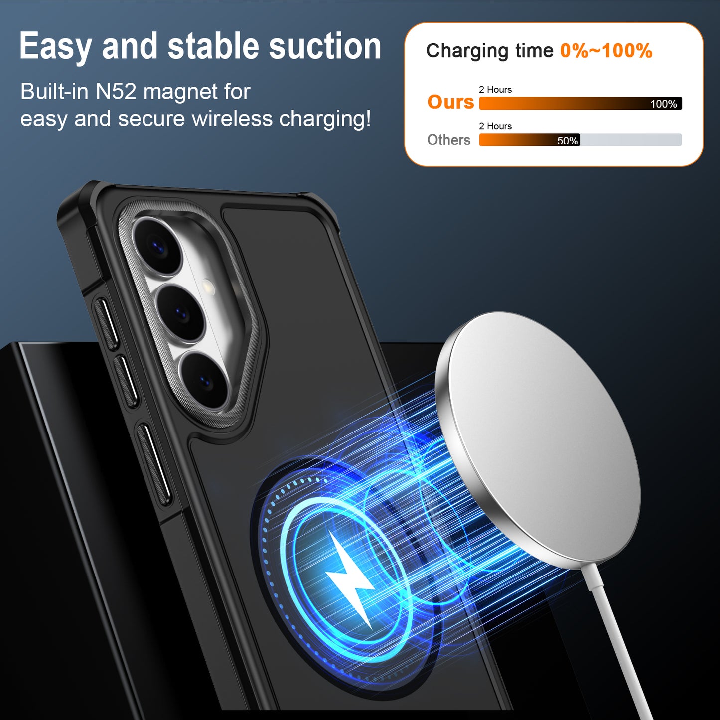 For Samsung Galaxy S26+ Magnetic Case Shockproof TPU PC Protective Cover