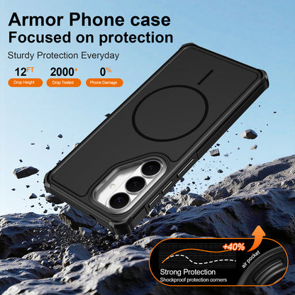 For Samsung Galaxy S26+ Magnetic Case Shockproof TPU PC Protective Cover