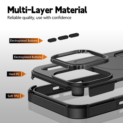 For iPhone 17 Pro Magnetic Case Shockproof TPU PC Protective Cover