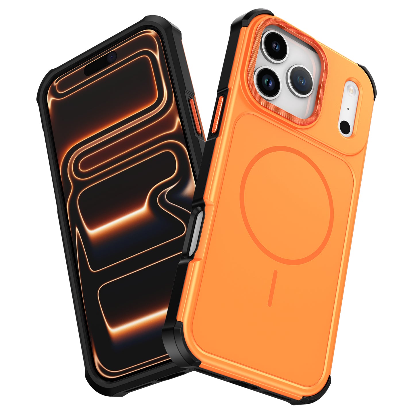 For iPhone 17 Pro Magnetic Case Shockproof TPU PC Protective Cover