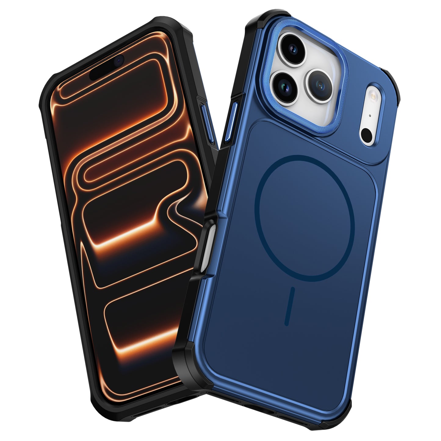 For iPhone 17 Pro Magnetic Case Shockproof TPU PC Protective Cover