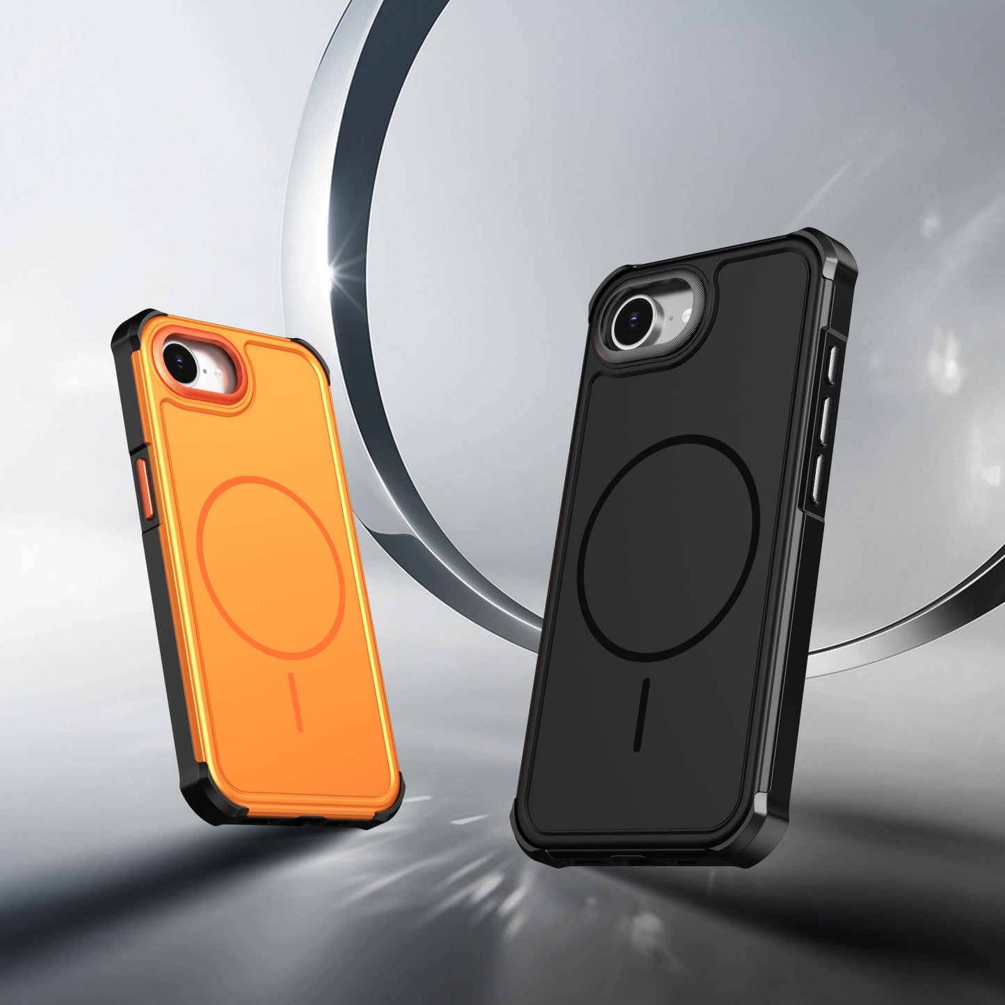 For iPhone 16e / iPhone 17e Magnetic Case Shockproof TPU PC Protective Cover